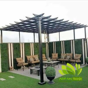 معلم تصميم وتركيب مظلات فناء