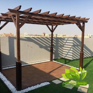 تصميم وتركيب مظلات خشبية