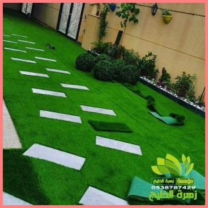 تنسيق حدائق جدة هندسية