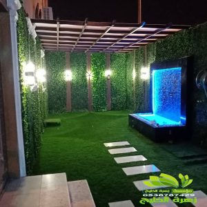 معلم تصميم شلالات جدارية